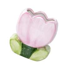Elegant Flower Ceramic Pen Cup Makeup Brush Organizers-Purple