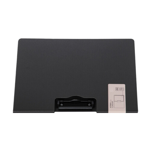 Clipboards Folder With Horizontal Vertical Metal Clip-Dark Grey