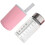 Microwave Friendly Portable Glass Bottle 350ml Capacity-Pink 1