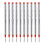 10Pcs Replacement Ballpoint Pen Refills-Red 0.5 Spiral style 1