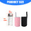 Microwave Friendly Portable Glass Bottle 350ml Capacity-Pink 4
