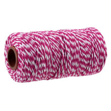 Cotton Bakers Twine 100M Roll, Rose White, Craft String Cord, Cotton Twine For Packaging, Wedding Decor