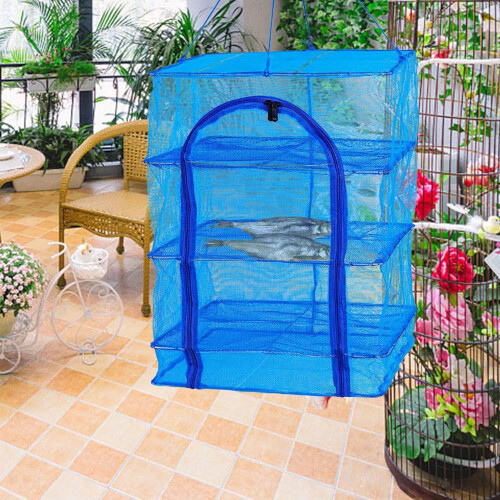 Drying Net Foldable 4Layer Hanging Drying Net For Fish And Shrimp Fabric Drying Rack Vegetable Drying Rack 2
