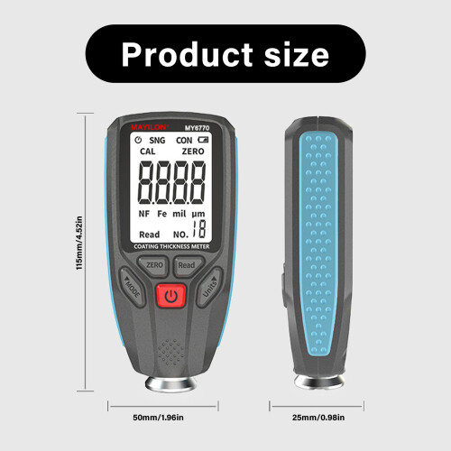 Portable Paint Thickness Analyzers Car Coating Meter with Memory 2