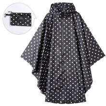 Jaqueta impermeável para todas as estações, poncho de chuva com capuz ajustável, capa de chuva portátil, leve, à prova de vento e de secagem