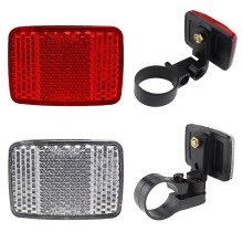 Bicycle Reflectors Front and Rear, 1 x Reflectors Front 1 x Rear, Bicycle Reflector Set Front Rear for Mountain Bike Motorcycle EBike