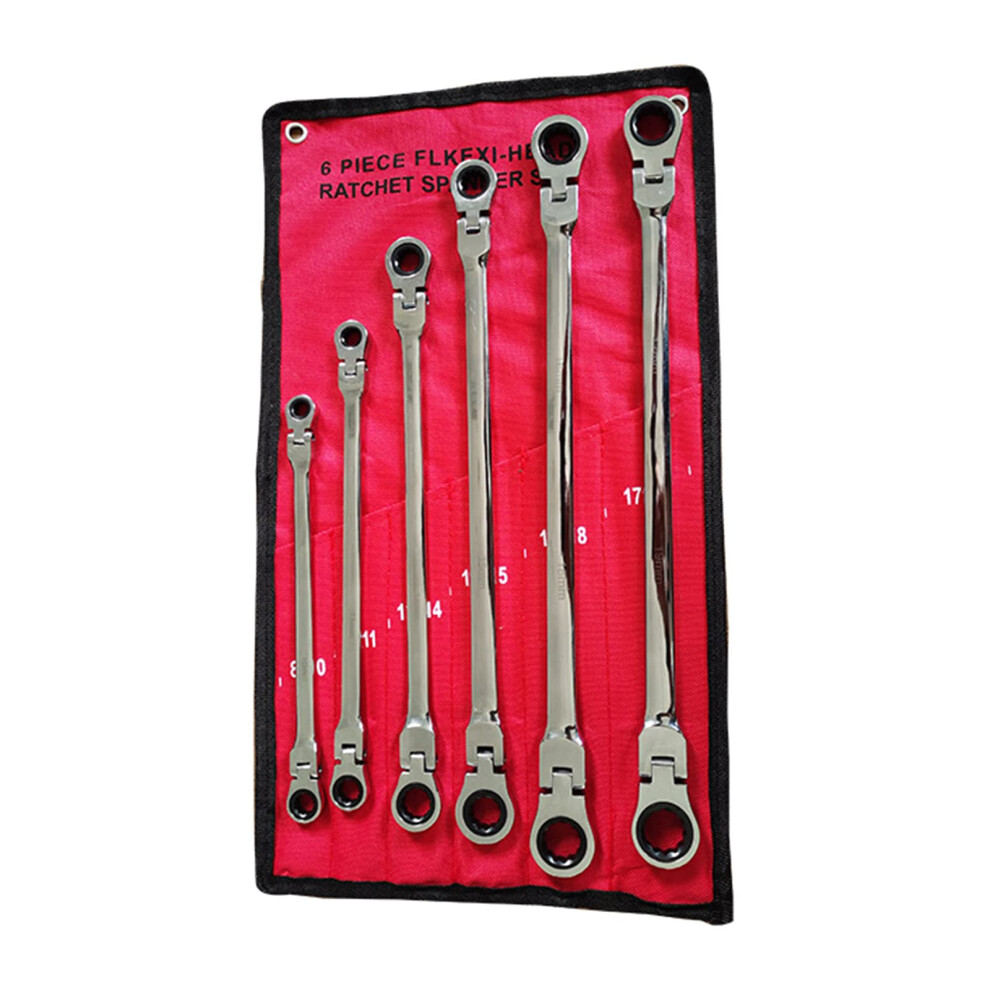 Flexhead Ratcheting Wrench Set 819Mm Metric, Quickaccess Spanner, Sizes 8Mm16mm 9119770021328
