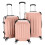 3 Pcs Suitcase Lightweight ABS Iompair-ar Láimhe 1