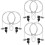 6 Sets Laptop Computer Notebook Lock Security Cable With Key 8