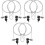 6 Sets Laptop Computer Notebook Lock Security Cable With Key 5