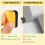 Metal Grinding Flat File Square Hand Sanding Tool with-Red 6