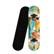Beginner Skateboards Adults Trick Skateboards 7 Layers Maple 31 'X8' Fish Print Suitable for Beginners, Teenagers and .