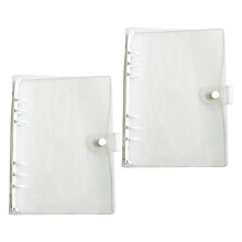 Flexibele Ringsystemen Transparante Ringband Cover in PVC-Wit