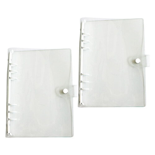 Flexibele Ringsystemen Transparante Ringband Cover in PVC-Wit