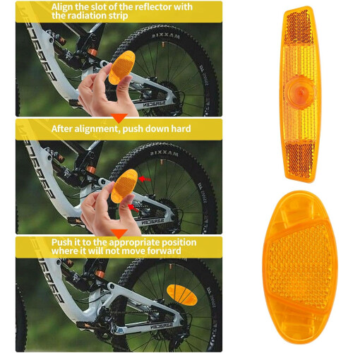 Highly Reflective Spoke Reflectors for Road, Mountain, 's Bikes 2