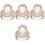 4 Pcs Eyeshadow Palette Dispensing Tool Pressure Stamper Diy Blush 5