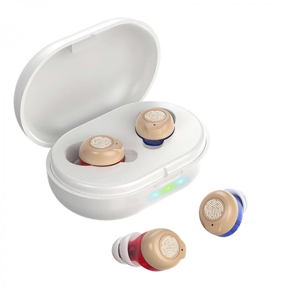 Nano Rechargeable Touch Hearing Aids Compatible with Seniors and Adults Severe Hearing Loss