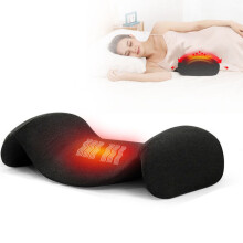 Lændestøttepude til kontorstol, ergonomisk lændepude i memory foam, åndbar, aftagelig, vaskbar, forbedring af holdning, lindring af lændesmerter