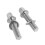 2PCS Eisen Trommel Engen Schraube Edelstahl 3