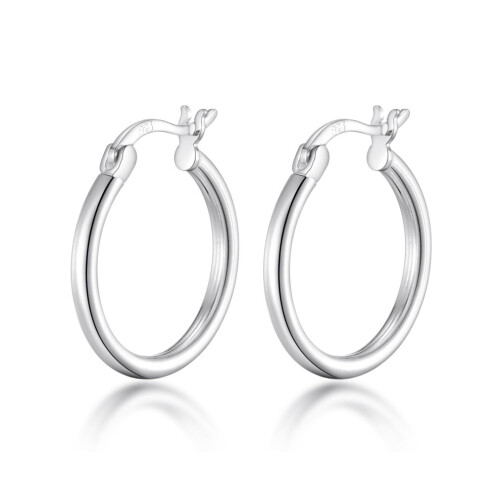 Sterling Silver Hoop Earrings 1