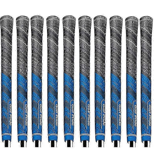 (Blau) 10 Stück Golf Pride MCC PLUS 4 Golfgriffe Standardgröße