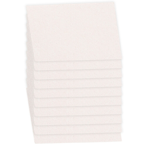 10Pcs Water Activated Growing Pulp Sheets-10 rectangular white