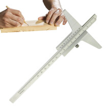 Precision Vernier Calipers Aluminum Alloy Measuring Tool 0150mm Range 150/200/300mm Depth Gauge For Jewelry DIY