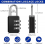 50 Pieces Small Combination Lock 3 Digit Combination Lock Small Padlock 2