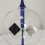 4 Blades Rotating Glass Windmill Solar Powered 3 * 5.3inch 5