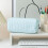 Water Resistant Striped Pencil Case Polyester-Lake blue stripes 7