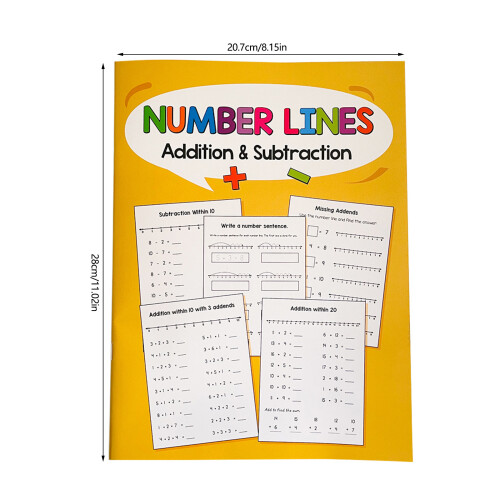 Math Exercise Book Math Training Notebook Classroom Number Line 2