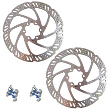 Set of 2 Bicycle Brake Discs Disc Brake Bicycle 160 mm Set for Mountain Bike, Road Bike, BMX and MTB