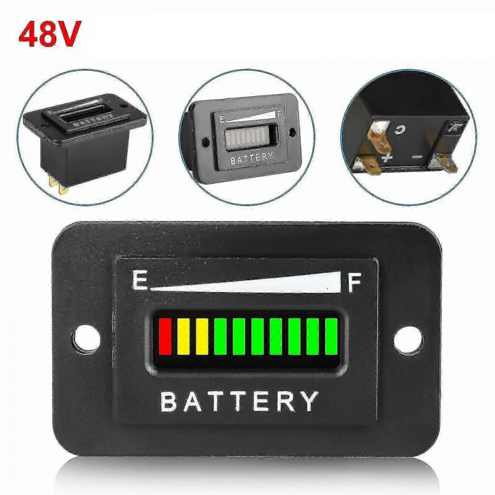 48V Led Battery Indicator Meter Gauge Compatible With Ezgo Club Car Yamaha Golf Cart Trucks 7057162481324