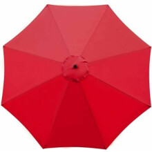 UV Protective Polyester Fabric Replacement Canopy for Outdoor Patio Umbrella, 8 Ribs Compatible with Heavy Duty Canopy and Reinforced Stress Points, D