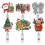 Retractable ABS Badge Holder Christmas Sequins Badges Holder-6 2