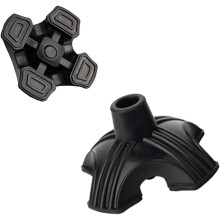 Cane Tips, 3/4 Inch Heavy Duty Walking Stick Protector Durable Rubber Ferrule Non Slip Replacement Foot Pad