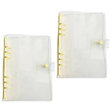 Couverture de reliure Ă anneaux flexibles en plastique-Jaune