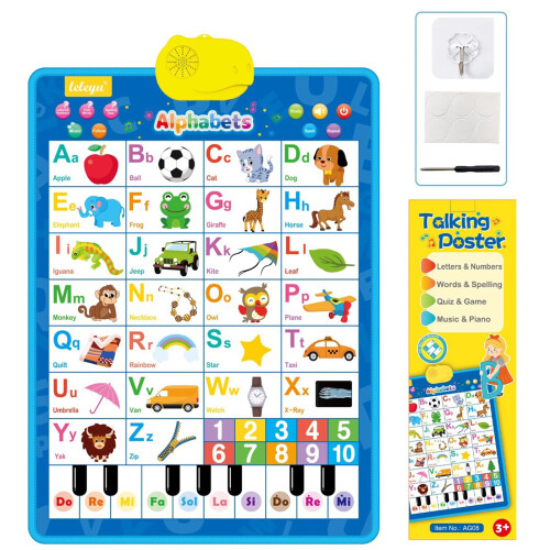 Affiche sonore interactive d'apprentissage de l'anglais-AG08