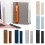 2Pcs Leather Pencil Case with Adjustable Elastic Bands-grey 5