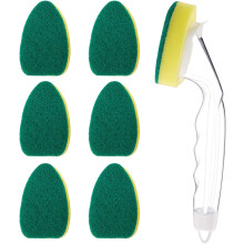 Tecnologia à prova de vazamentos em esponja superabsorvente, cabo com pegada confortável para limpeza sem esforço em diversas superfícies.