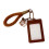 Étui de protection de carte transparent Double couche,-brun 1