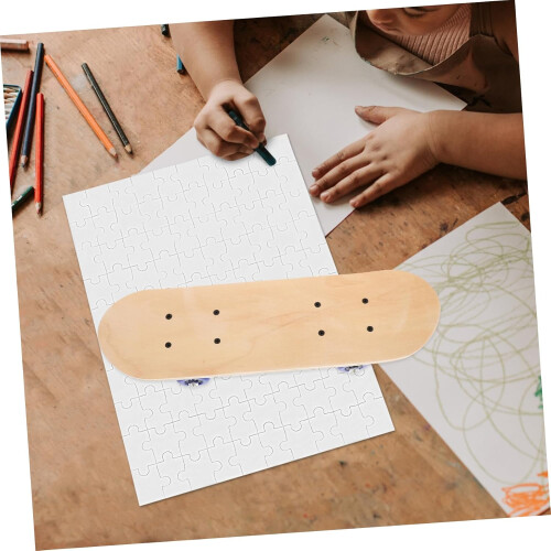 Skateboard Double Tail Unfinished Deck Maple Wood Art Project for  and 2