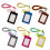 Étui de protection de carte transparent Double couche,-brun 2