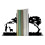 Elegant Bookends Metal Bookshelfs for-deer under tree 1