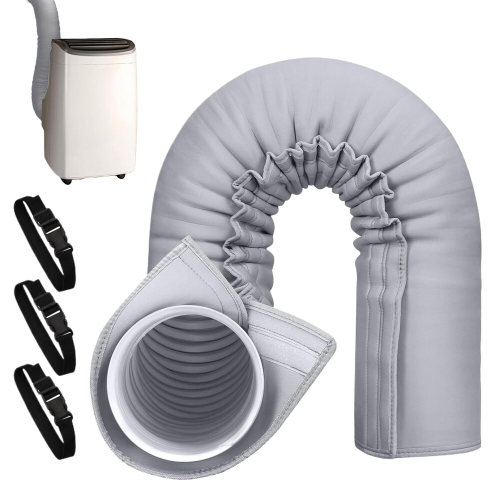 Ac Hose Insulation Sleeve Dustproof Exhaust Hoses Fits 5.9Inch And 5Inch Diameter Tubes Duct Vent Protection Home Use 9001264141677