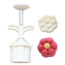 Praktischer, blumenförmiger Mooncake-Form-Leckerei-Präger-50g