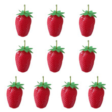 Fraises artificielles réalistes, 10 pièces, décors,-grand
