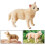 Figurines d'animaux éducatives, ensemble de 4 pièces,-Blanc 5