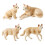 Figurines d'animaux éducatives, ensemble de 4 pièces,-Blanc 1
