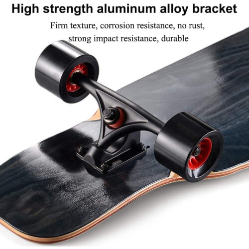 Complete Pro 47 Inch Skateboard 9 Levels Maple Longboard Double Kick Concave Ref: 4321 1